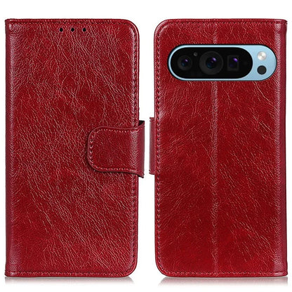 For Google Pixel 9 / Pixel 9 Pro Phone Case Wallet Stand Split Leather Nappa Texture Shockproof Cover