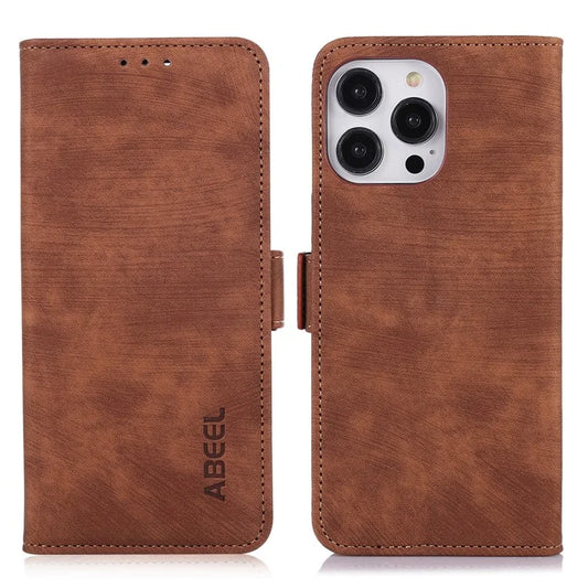ABEEL For iPhone 12 Pro Max 6.7 inch Cell Phone Case Anti-drop Wallet Stand Leather Cover
