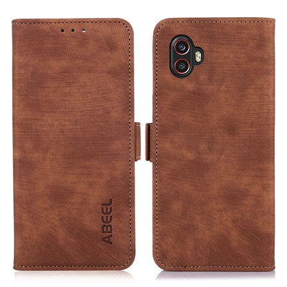 ABEEL For Samsung Galaxy Xcover6 Pro 5G Protective Cover Phone Case Retro PU Leather Wallet