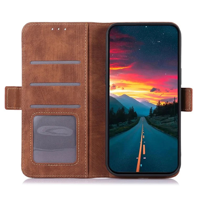 ABEEL For Samsung Galaxy Xcover6 Pro 5G Protective Cover Phone Case Retro PU Leather Wallet