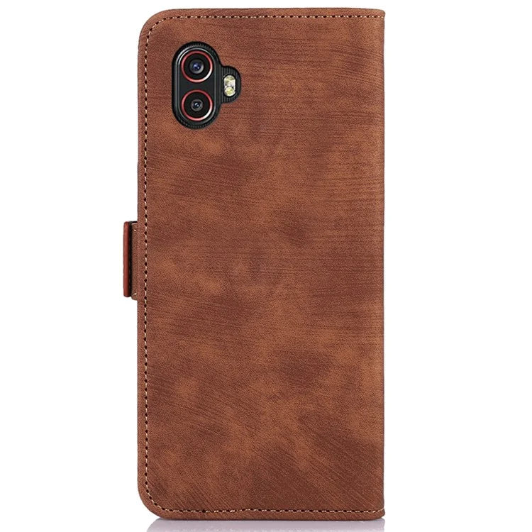 ABEEL For Samsung Galaxy Xcover6 Pro 5G Protective Cover Phone Case Retro PU Leather Wallet