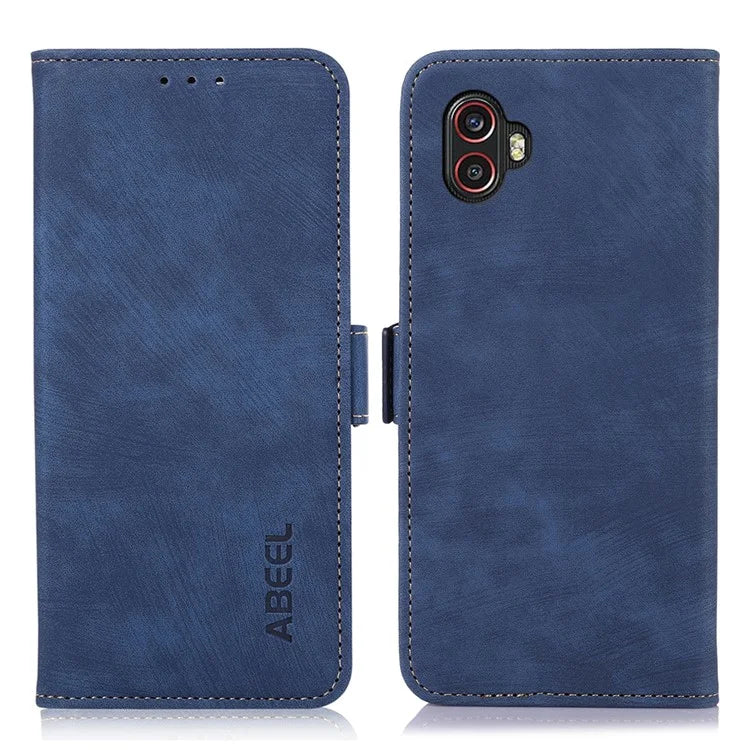 ABEEL For Samsung Galaxy Xcover6 Pro 5G Protective Cover Phone Case Retro PU Leather Wallet