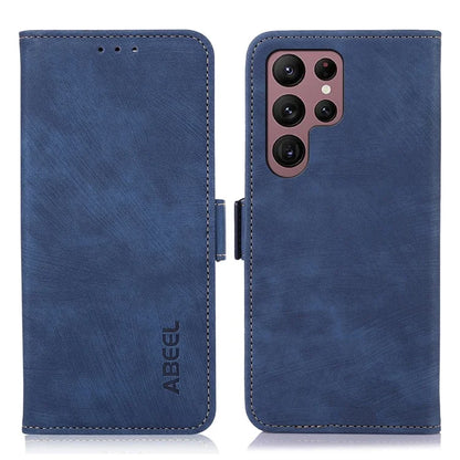 ABEEL For Samsung Galaxy S21 Ultra 5G Retro Phone Stand Case PU Leather Protective Cover