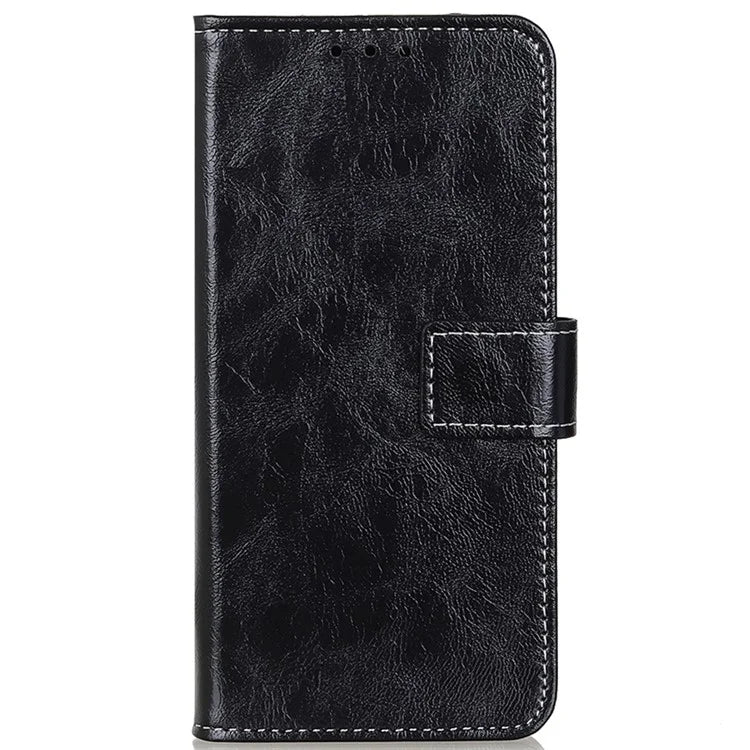 For Xiaomi Redmi A3 / Poco C61 4G PU Leather Case Cell Phone Back Cover Retro Phone Shell