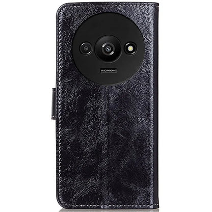 For Xiaomi Redmi A3 / Poco C61 4G PU Leather Case Cell Phone Back Cover Retro Phone Shell