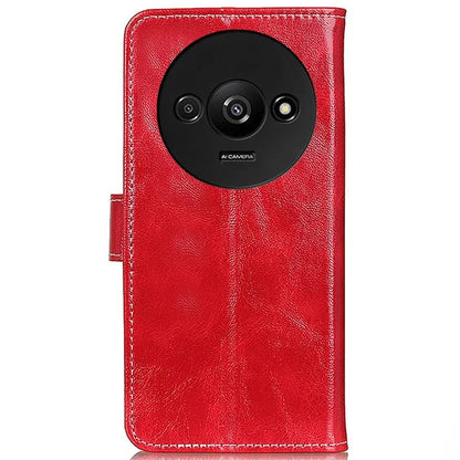 For Xiaomi Redmi A3 / Poco C61 4G PU Leather Case Cell Phone Back Cover Retro Phone Shell