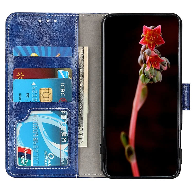 For Xiaomi Redmi A3 / Poco C61 4G PU Leather Case Cell Phone Back Cover Retro Phone Shell