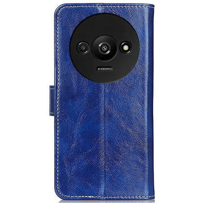 For Xiaomi Redmi A3 / Poco C61 4G PU Leather Case Cell Phone Back Cover Retro Phone Shell