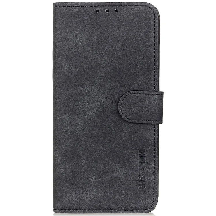 KHAZNEH For Xiaomi Redmi A3 / Poco C61 4G Shockproof Case Retro PU Leather Wallet Stand Phone Cover