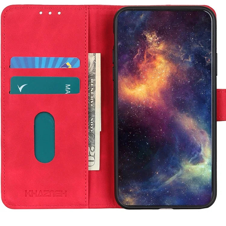 KHAZNEH For Xiaomi Redmi A3 / Poco C61 4G Shockproof Case Retro PU Leather Wallet Stand Phone Cover