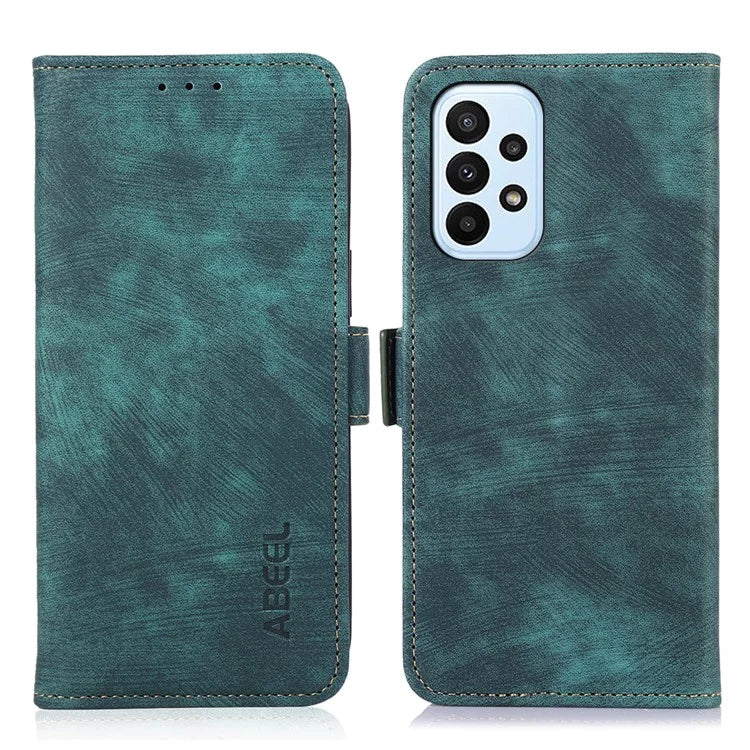 ABEEL For Samsung Galaxy A23 4G / A23 5G (Global Version) Cover Side Magnetic Clasp Leather Wallet Phone Case