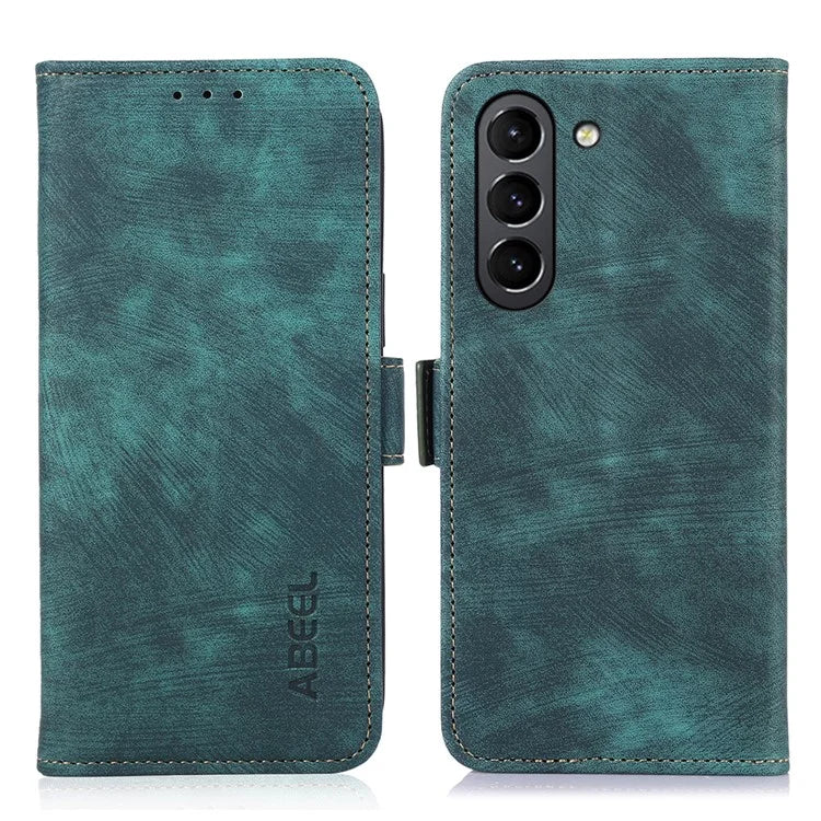 ABEEL For Samsung Galaxy S21+ 5G Case Leather Wallet Phone Cover Side Magnetic Clasp