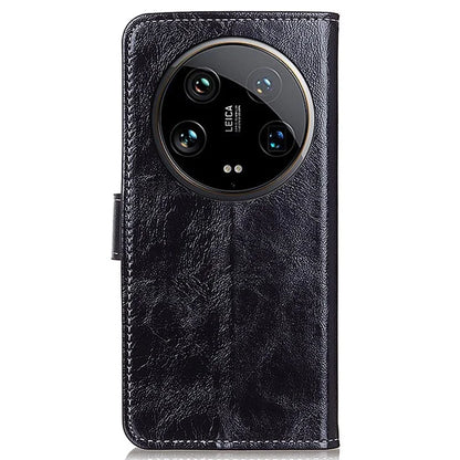 For Xiaomi 14 Ultra Drop Resistant Wallet Case Retro PU Leather Phone Cover