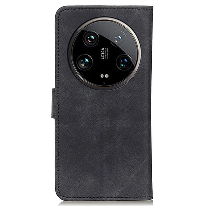KHAZNEH For Xiaomi 14 Ultra Case Retro PU Leather Wallet Bump Proof Phone Cover