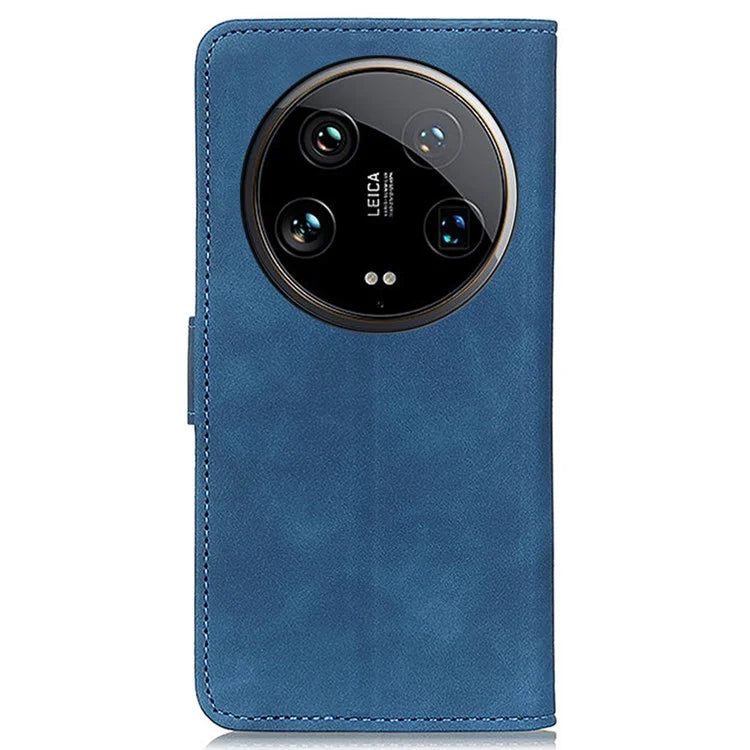KHAZNEH For Xiaomi 14 Ultra Case Retro PU Leather Wallet Bump Proof Phone Cover