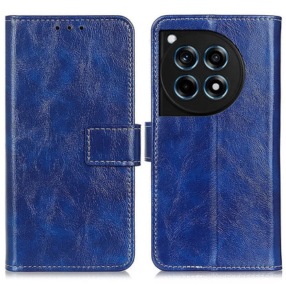 For OnePlus 12R 5G / Ace 3 5G Wallet Case Retro PU Leather Cell Phone Shell