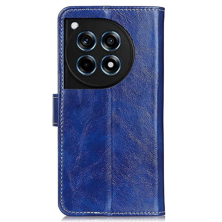 For OnePlus 12R 5G / Ace 3 5G Wallet Case Retro PU Leather Cell Phone Shell