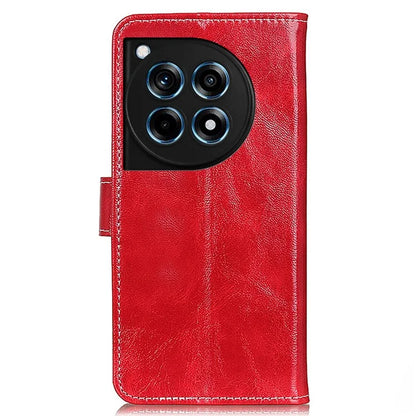 For OnePlus 12R 5G / Ace 3 5G Wallet Case Retro PU Leather Cell Phone Shell