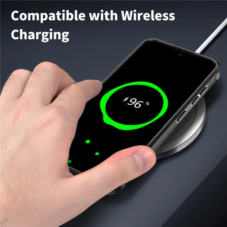 For Samsung Galaxy S23 FE Shockproof Case PC+TPU Phone Cover with Slide Camera Guard