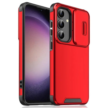 For Samsung Galaxy A15 4G / A15 5G Cell Phone Case Slide Camera Shield PC+TPU Bump Proof Cover