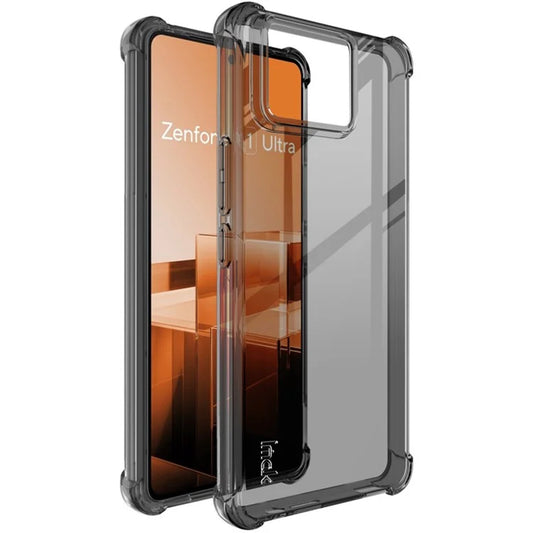 IMAK For Asus Zenfone 11 Ultra 5G Clear Case Airbag Corner Drop-proof TPU Phone Cover Black
