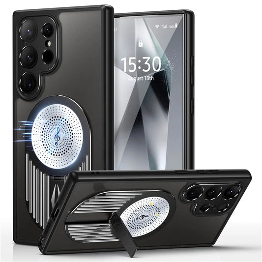 For Samsung Galaxy S24 Ultra Case Graphene Heat Dissipation Design Silicone+PC Phone Cover