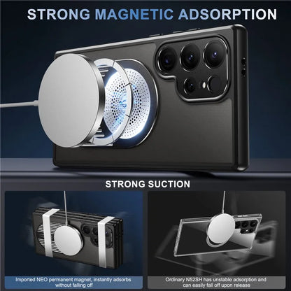 For Samsung Galaxy S24 Ultra Case Graphene Heat Dissipation Design Silicone+PC Phone Cover