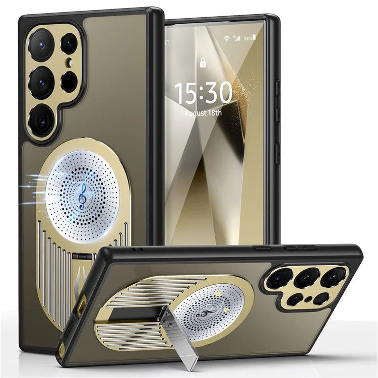 For Samsung Galaxy S24 Ultra Case Graphene Heat Dissipation Design Silicone+PC Phone Cover