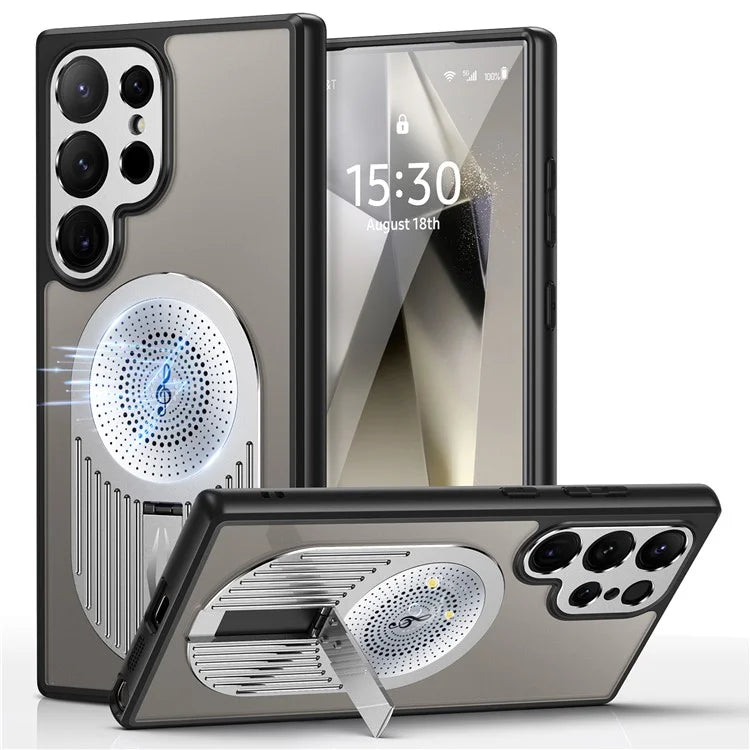 For Samsung Galaxy S24 Ultra Case Graphene Heat Dissipation Design Silicone+PC Phone Cover