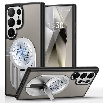 For Samsung Galaxy S24 Ultra Case Graphene Heat Dissipation Design Silicone+PC Phone Cover
