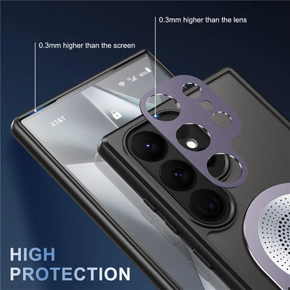 For Samsung Galaxy S24 Ultra Case Graphene Heat Dissipation Design Silicone+PC Phone Cover