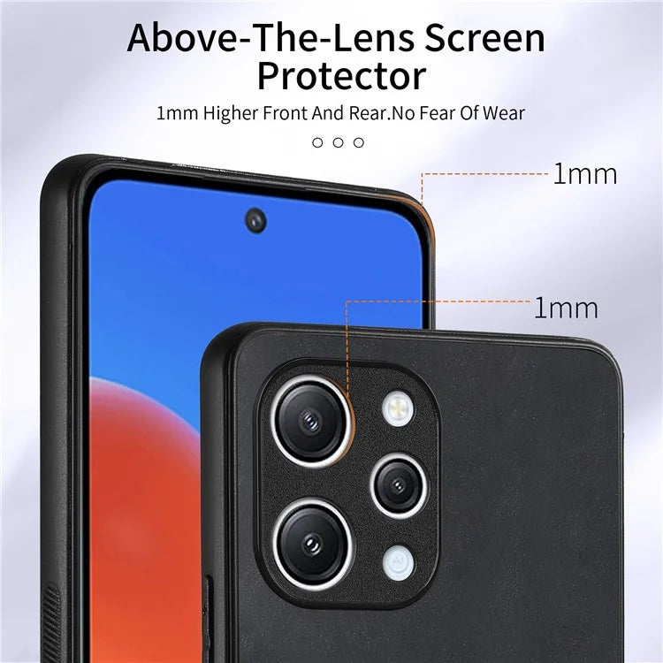 D2 For Xiaomi Redmi 12 4G / Redmi 12 5G (Global) / Poco M6 Pro 5G Case Ring Holder Kickstand TPU Phone Shell