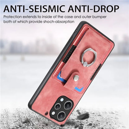 D2 For Xiaomi Redmi 12 4G / Redmi 12 5G (Global) / Poco M6 Pro 5G Case Ring Holder Kickstand TPU Phone Shell