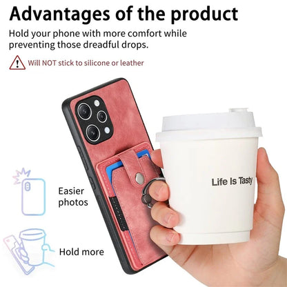 D2 For Xiaomi Redmi 12 4G / Redmi 12 5G (Global) / Poco M6 Pro 5G Case Ring Holder Kickstand TPU Phone Shell