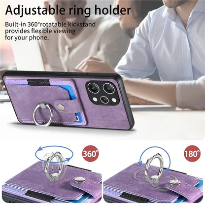 D2 For Xiaomi Redmi 12 4G / Redmi 12 5G (Global) / Poco M6 Pro 5G Case Ring Holder Kickstand TPU Phone Shell