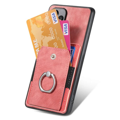 D2 For Xiaomi Redmi 12 4G Cover Ring Phone Case Kickstand Holder TPU Phone Shell