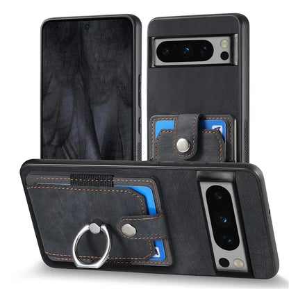 D2 For Google Pixel 8 Pro Cover Ring Kickstand Holder TPU Phone Protective Case