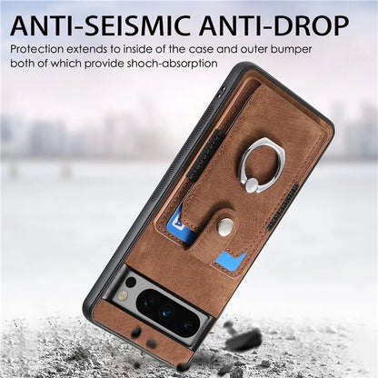 D2 For Google Pixel 8 Pro Cover Ring Kickstand Holder TPU Phone Protective Case