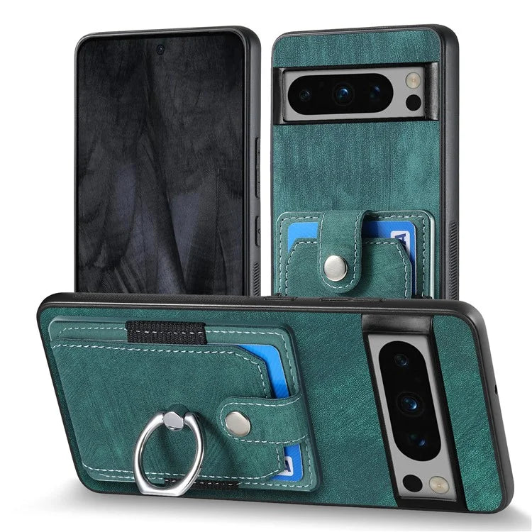 D2 For Google Pixel 8 Pro Cover Ring Kickstand Holder TPU Phone Protective Case