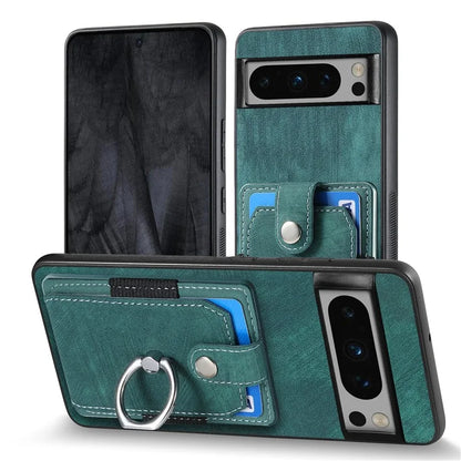 D2 For Google Pixel 8 Pro Cover Ring Kickstand Holder TPU Phone Protective Case