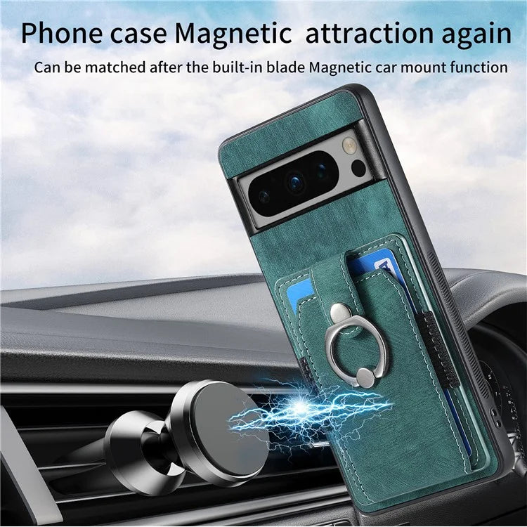 D2 For Google Pixel 8 Pro Cover Ring Kickstand Holder TPU Phone Protective Case