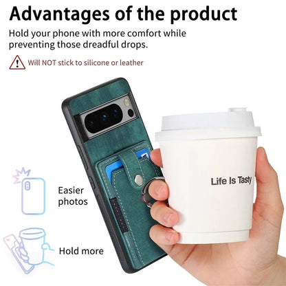 D2 For Google Pixel 8 Pro Cover Ring Kickstand Holder TPU Phone Protective Case