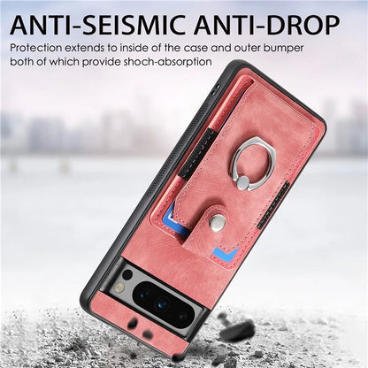 D2 For Google Pixel 8 Pro Cover Ring Kickstand Holder TPU Phone Protective Case
