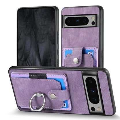 D2 For Google Pixel 8 Pro Cover Ring Kickstand Holder TPU Phone Protective Case