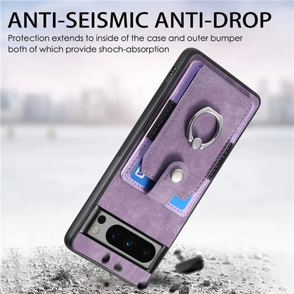 D2 For Google Pixel 8 Pro Cover Ring Kickstand Holder TPU Phone Protective Case