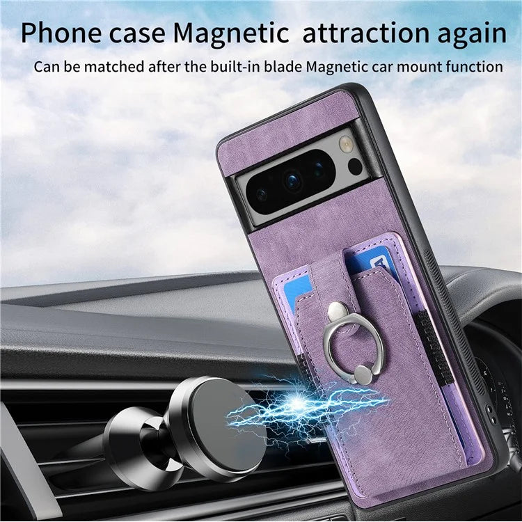 D2 For Google Pixel 8 Pro Cover Ring Kickstand Holder TPU Phone Protective Case