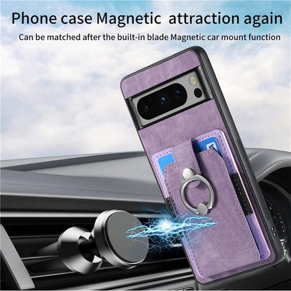 D2 For Google Pixel 8 Pro Cover Ring Kickstand Holder TPU Phone Protective Case