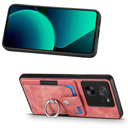 D2 For Xiaomi 13T Pro / 13T / Redmi K60 Ultra Ring Holder Kickstand Phone Cover Shockproof Phone Case
