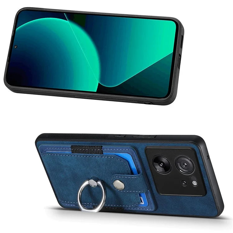 D2 For Xiaomi 13T Pro / 13T / Redmi K60 Ultra Ring Holder Kickstand Phone Cover Shockproof Phone Case
