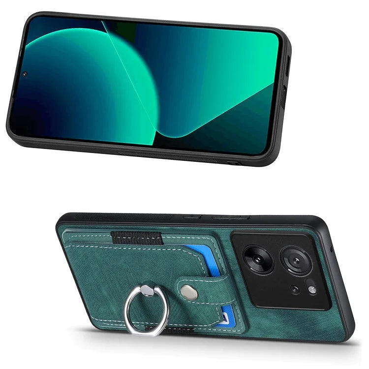 D2 For Xiaomi 13T Pro / 13T / Redmi K60 Ultra Ring Holder Kickstand Phone Cover Shockproof Phone Case